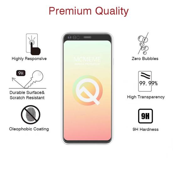 Anti-Scratch Full Cover Tempered Glass Screen Protectors Film for Pixel 4/4XL