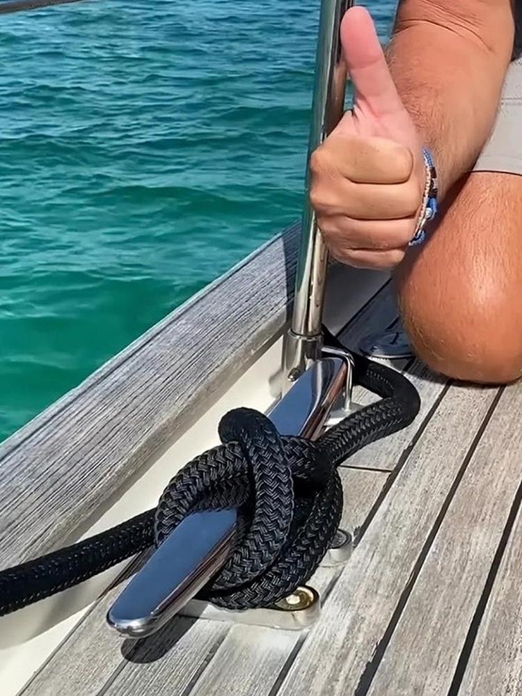 Cabos de Atracação para Barcos Corda de Nylon de Alta Resistência 5/8 polegadas x 15 PÉS Cabos de Atracação para Barcos para Pesca Vela Atracação Atividades Marinhas