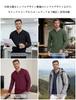 [TACVASEN] Men's Long-Sleeve T-Shirt, Plain, Sweat-Absorbing, Breathable, 100% Cotton, Lightweight, Golf, Plus Sizes, Henley Neck, Business, Innerwear