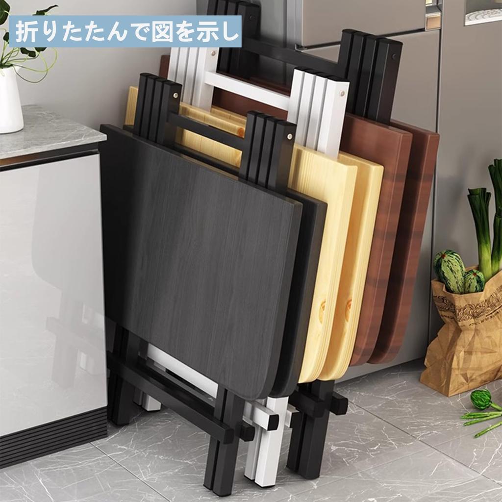 Sythdio Myth Klappbarer Esstisch 70 x 70 x 74 Holzmaserung Keine Montage Faltbar für oder Arbeitstisch/Schreibtisch, ca.. cm, Finish, Kompakt, Platzsparend, Erforderlich,