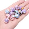 Acrylic Three-Dimensional Painted Beads Cartoon Colorful Hand-Painted Beads DIY Bracelet Mobile Phone Chain Accessories Fashion Handmade
