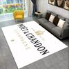 C-Champagne M-Moet & C-Chandon Teppich für Schlafzimmer Wohnzimmer Zuhause Sofa Dekoration, Kinderspiel Große Dekoration Bodenmatte Geschenk