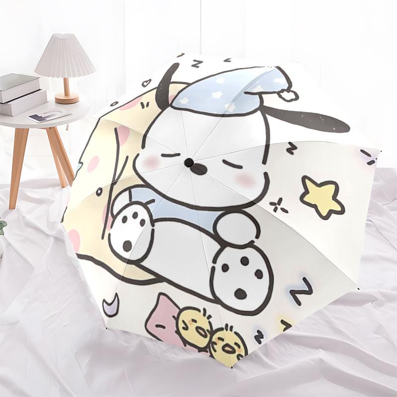 

1pc Sweet Dreams! Cute Cow Sleeping Bag with Polka Dots Automatic Opening/Closing Umbrella - Perfect for Fans, Travelers, Everyday Use, and Festive Gi
