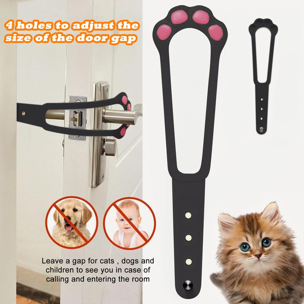 No Drill Cat Gate Indoor Pet Door Barrier Plastic Ventilation Pass Cat Access Keep Door Open for Bedroom Living Room