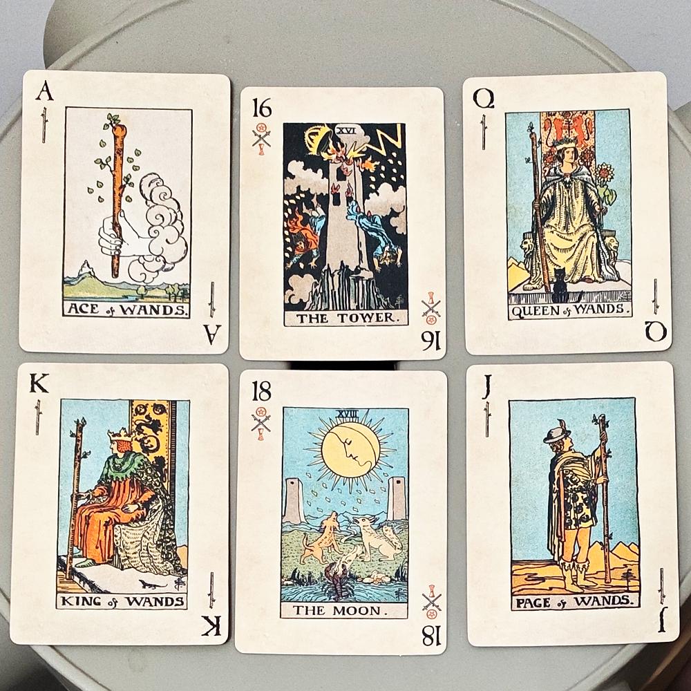 RWS Playing Card Deck 9x6cm 78-Card Poker Deck Illustrated Combines Tarot Playing Cards
