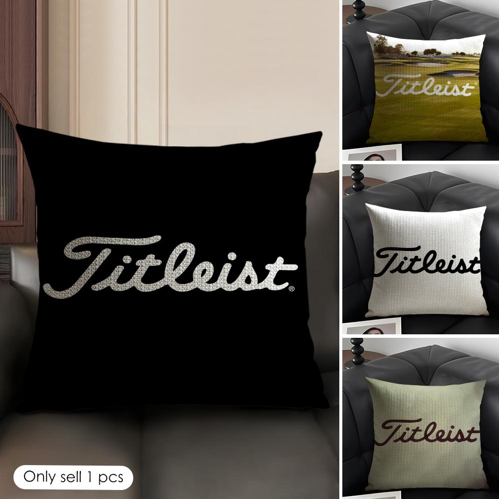 Golf Sports TTitleistS Cushion Cover Natural Linen Organic Fabric DoubleSided Printing Sofa Home Decor Gift Pillow Case
