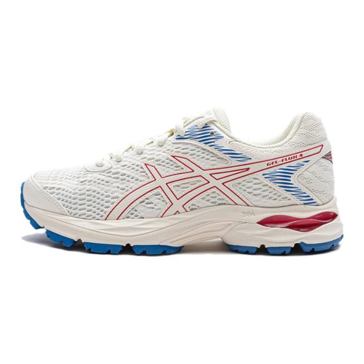 

New Asics Gel Flux 4 GS Low Top Kids Running Shoes White Red Teenagers 1014A321-200 36