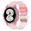 Case+Strap for Samsung Galaxy Watch 6 4 40mm 44mm Transparent Silicone Band Sport Bracelet Galaxy Watch 4 Classic 46 Accessories