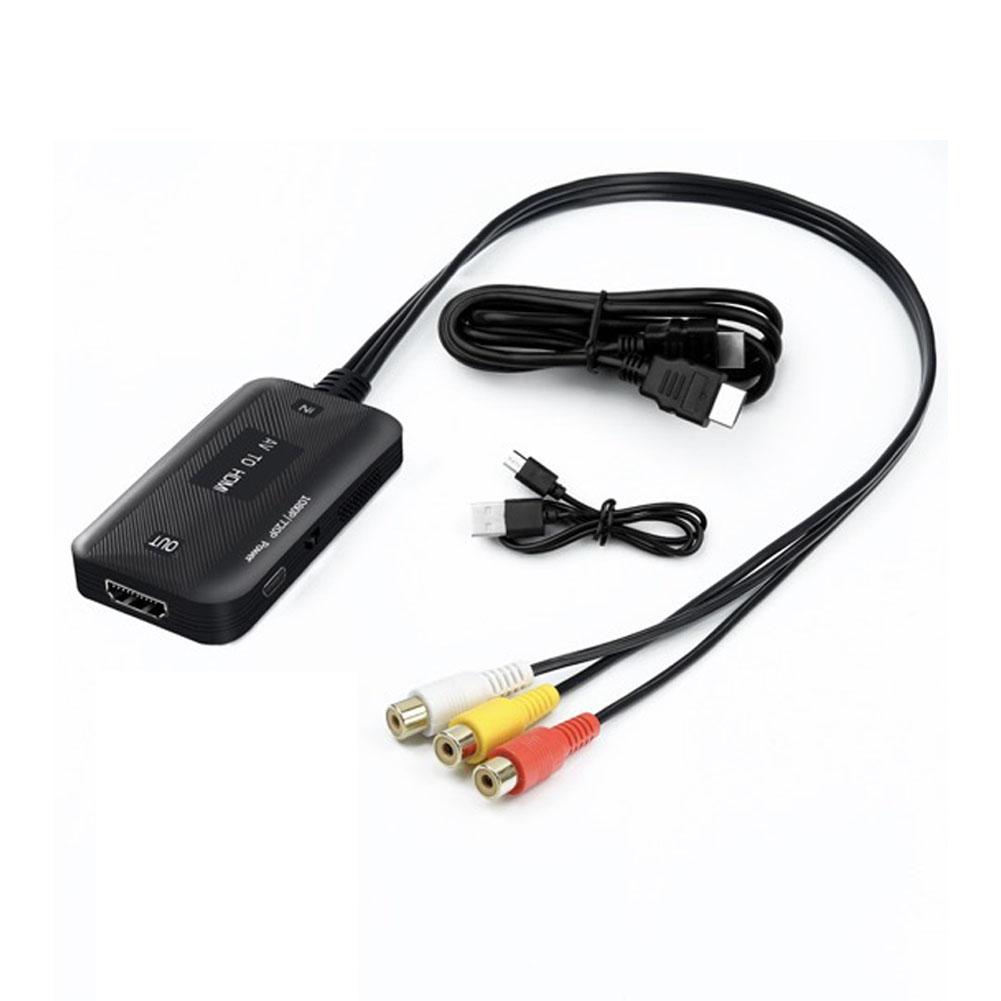 AV Video Converter 1080P RCA AV na VGA Konvertor AV Adaptér s 3,5mm Audio Kabelem Konvertor pro TV Box PC Počítačové Příslušenství
