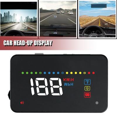 Cyfrowy wyświetlacz samochodowy HUD Head-up OBD2 GPS Prędkościomierz Alarm przekroczenia prędkości Projekcja