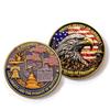 250th Anniversary Commemorative Coin Independence Day Founding Medal Challenge Coin Embossed Metal Coin Color Printed Badge