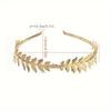 Bride Wedding Hair Accessories Greek Gold Leaf Headbands for Women Roman Diadem Crown Tiaras Headpiece Headdress