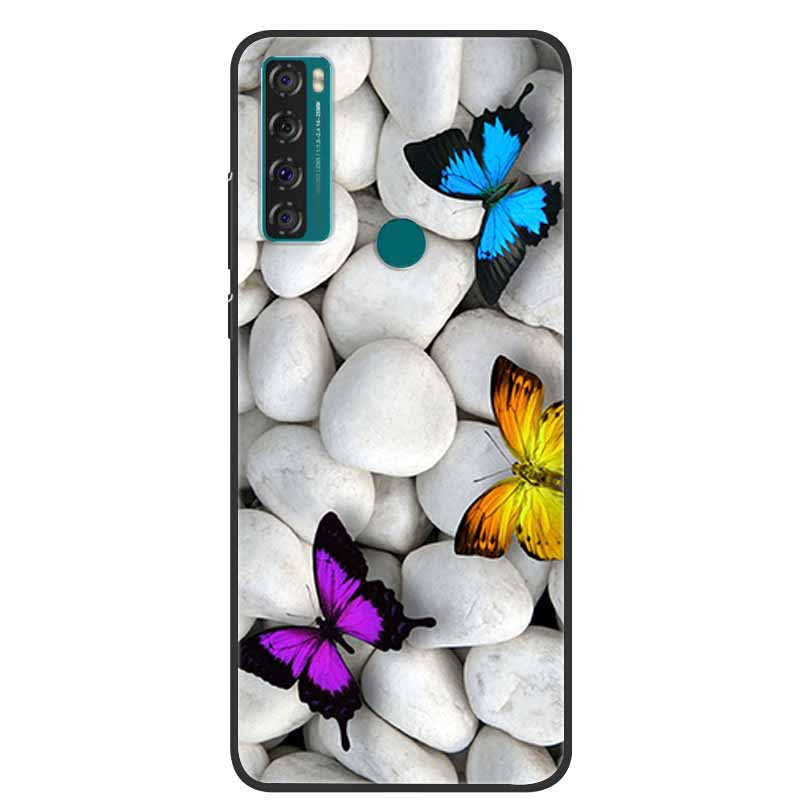 Case For TCL 20 SE Luxury Silicone TPU Soft Phone Cover For TCL 20 SE Case T671H 6.82" Funda Animal Capa Cute Shockproof Coque