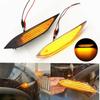 2Pieces LED Side Marker Indicator Light For Porsche Cayenne 958 92A 10-14 Repeater Flashing Car Turn Signal Dynamic Lamp Amber