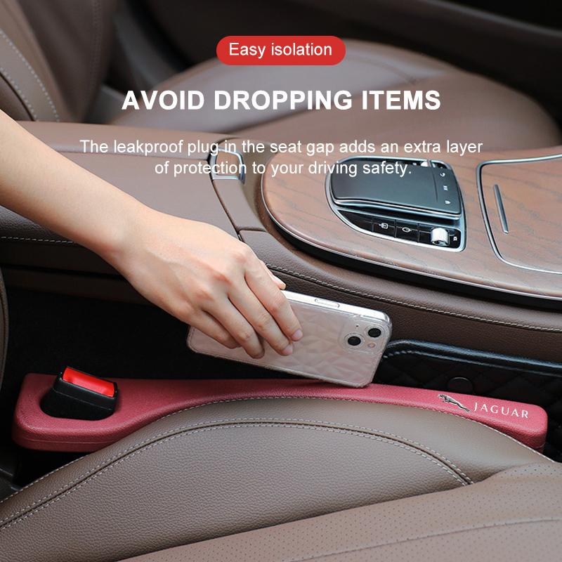 Car Seat Gap Filler Side Seam Plug Strip Soft Rubber Plug For Jaguar XF XE XJ XJ8 X351 F Pace X Type F Type Necklace Tijera Ropa Llavero
