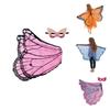 Children Halloween Butterfly Wings Cape Cloak Costume With Mask Unique And Colorful Cosplay Attire