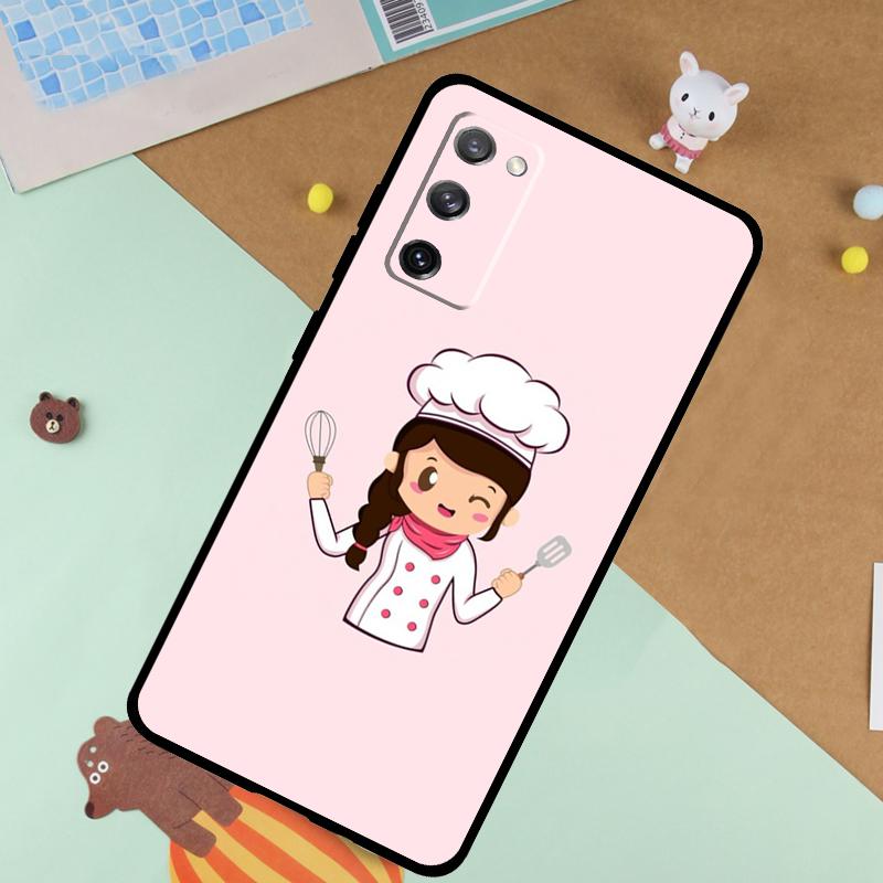 Cooking Chef Soft Case For Samsung Galaxy S25 Ultra S9 S10 S20 FE S21 S22 S23 Plus S24 Ultra Funda Cover