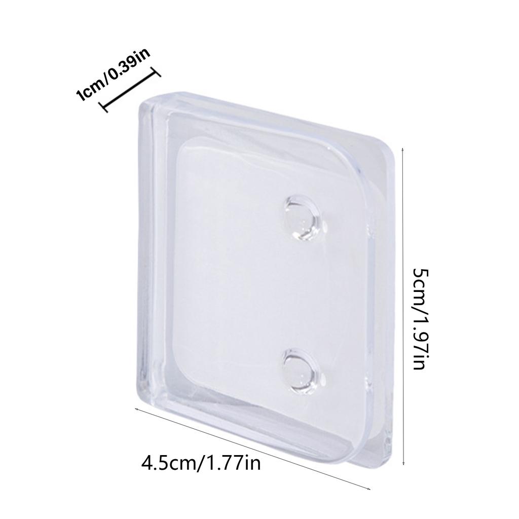 2/4/8Pcs Clear Shower Liners Curtain Clip Windproof Self Adhesive Shower Splash Guard Holder Clamps Bathroom Accessories