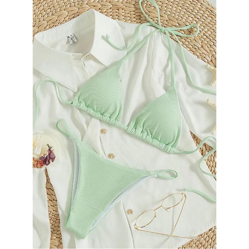 2025 Bademode Damen Strand Polster Bikini Badeanzug Maio Biquinis Femme Mujer Banador Badpak Damen Monokini Stroj kapielowy