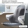 1 set di cuscini per seduta in memory foam - Cuscino lombare e per seduta 2 in 1 per ufficio/auto, Grigio e Nero, Regalo di Natale per il sollievo dal mal di schiena