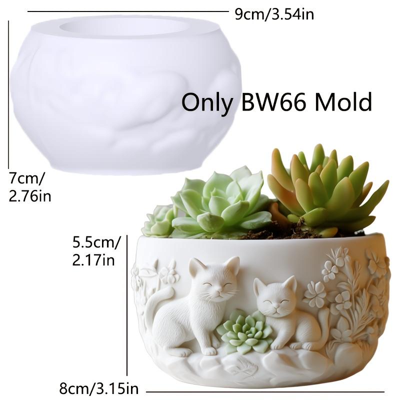 Yak Succulent Plant Flower Pot Resin Silicone Mold Sitting Cute Cow Storage Box Concrete Mould Cow Yak Candle Cup Gypsum Molds