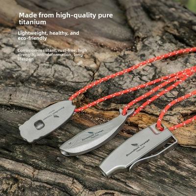Portable Loud Lightweight Whistle Multistyles Mini Waterproof Titanium Whistle Outdoor EDC Tool Camping Hiking Whistle