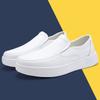 Thick-soled medical care leather comfortable work shoes men's breathable and not tired feet comfortable and non-slip leather versatile medium heel