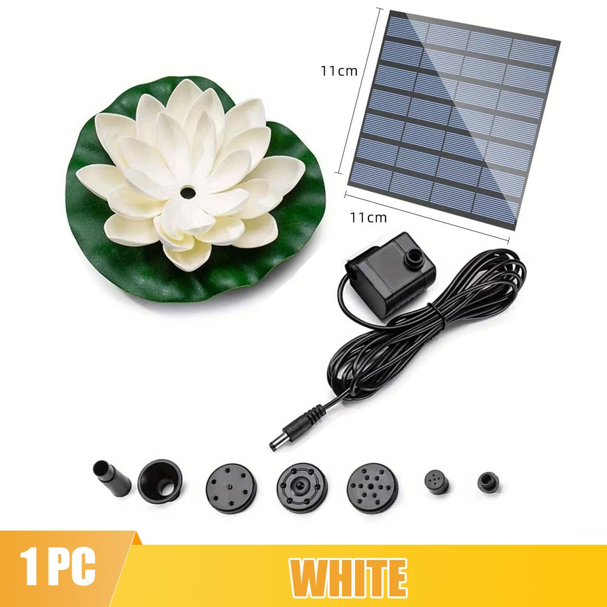 

Solar Water Fountain Bird Bath Fountains Solar Power Floating Lotus Garden Fountains Outdoor Small Fountain Pump for Garden,Patio,Pool,Pond Decor белый