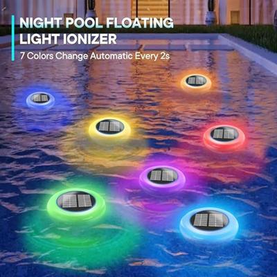 Swimming Pool Purifiers Solar Copper Pool Ionizer Automatic Floating Pool Cleaner for Spa Hot Tubs Water Processor