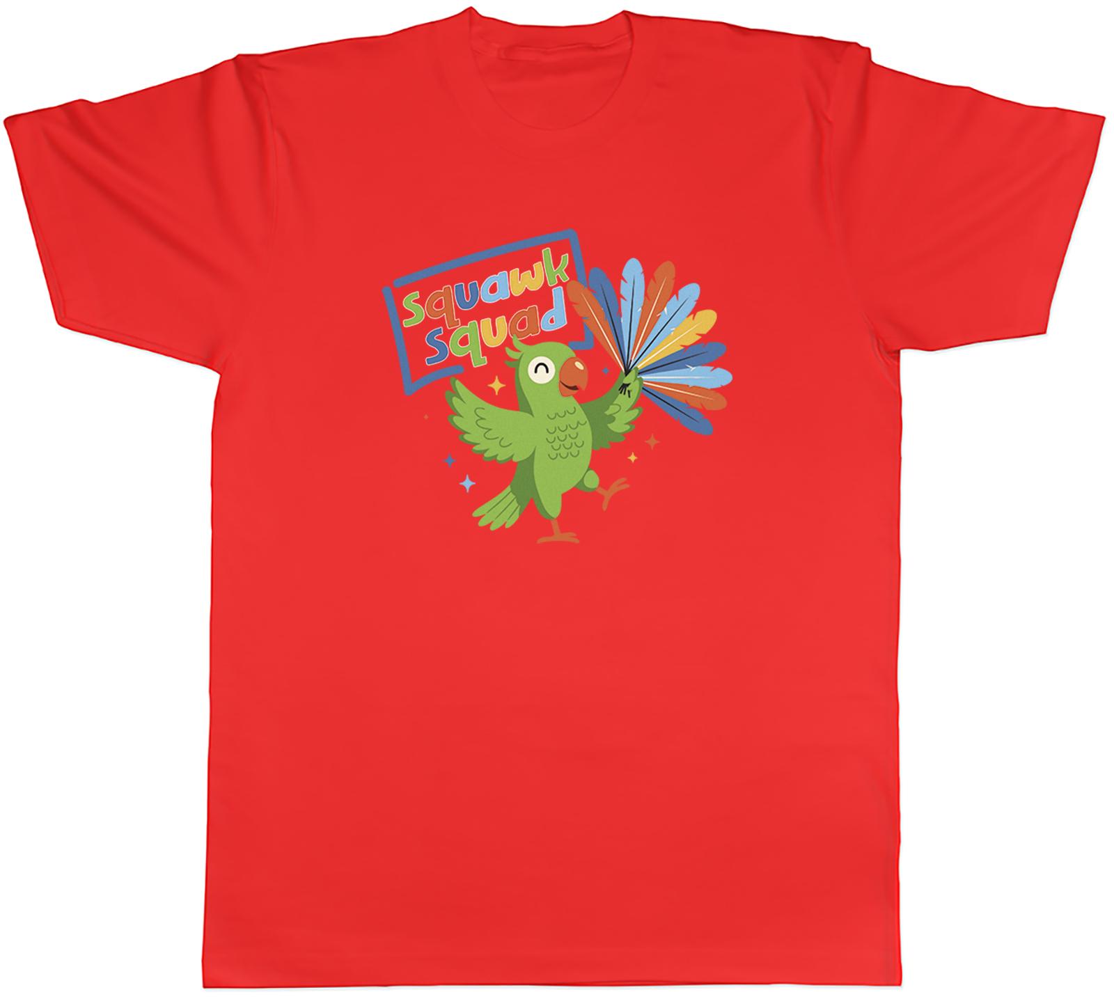 Squawk Squad Parrot Lover Unisexs TShirt Tee Gift Top S