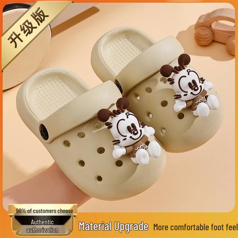 Bobodou Toddler Boys  Closed-Toe Summer Slippers: Soft, Non-Slip, Breathable Clogs for Ages 1-3. 17.0 cm