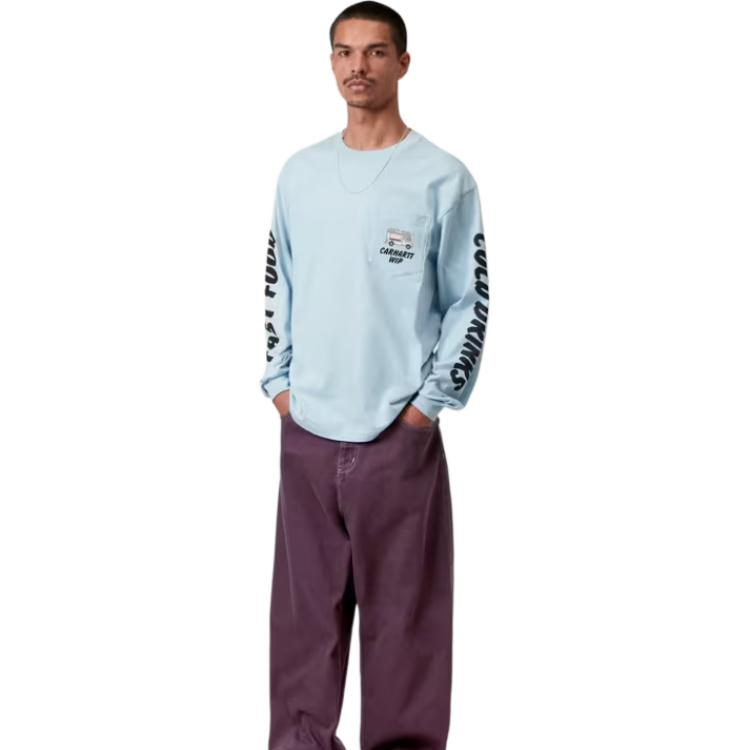 Carhartt WIP Brandon Pant Loose Straight Leg Zipper Comfortable Simple Casual Pants Men Pants I034809-3J1-4J