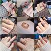 Fashion Trend Ring Niche Light Luxury Opening Adjustable Non-fading Zircon Ring