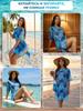 2026 Euro-American UV Mesh Beach Cover-Up: Casual Digital Print Sun Protection