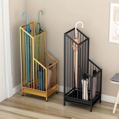 Light Luxury Iron Art Home Doorstep Waterproof Umbrella Rack Umbrella Bucket Storage Shelf At The Hotel Lobby Entrance