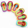 6Pcs Color Box Colored Plastic Measuring Spoon, Measuring Cup with Graduated Measuring Spoon, Baking Tool