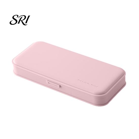 Pressure-resistant Pencil Holder Stationery Box Portable Thin Large Capacity Macaron Color Travel-friendly Container Case with Partitioned Storage