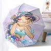 Princess Jasmine, Fantasy Themed Automatic Opening and Closing Umbrella, Brightly Colored 8-rib Portable Umbrella, Suitable for Men and Wome