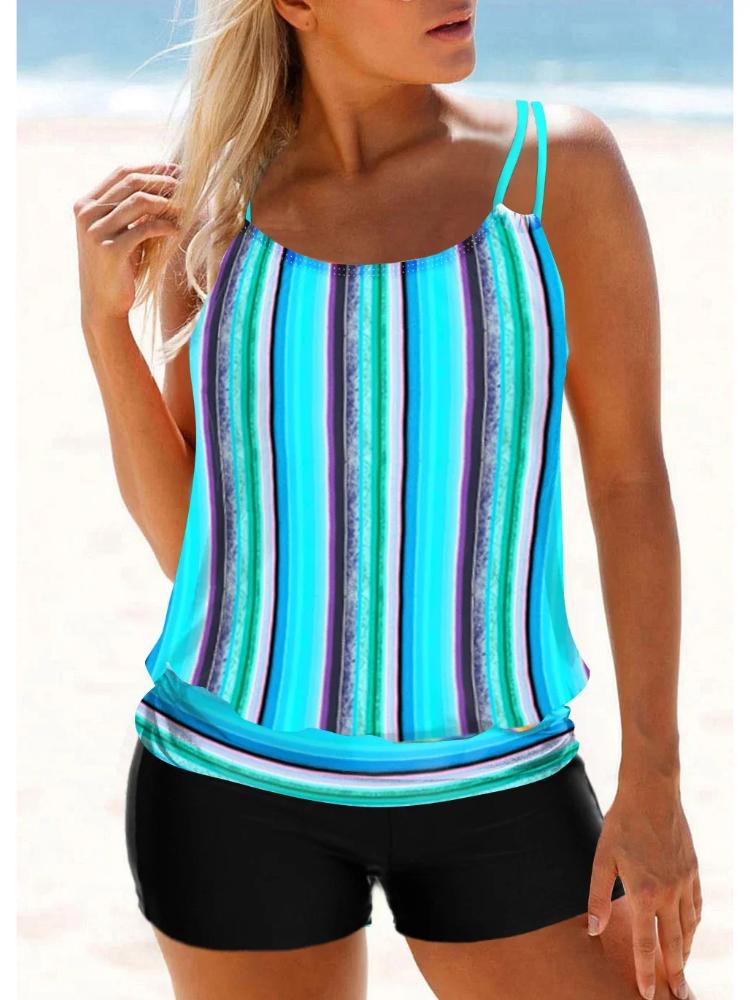 Summer Beach New Women's Bikini Two Piece Swimsuit Orange Floral Print Holiday Tie Beach Swimsuit S-6XL