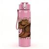 1PC Cowboy Boots Country Letter Print 750ml Color Plastic Sports Water Bottle Leakproof Flip Straw Lid Suitable for Sports Office Home Use