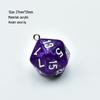Cross-Border 20-Sided Acrylic Dice with Pearl Texture for Role-Playing DIY Accessories