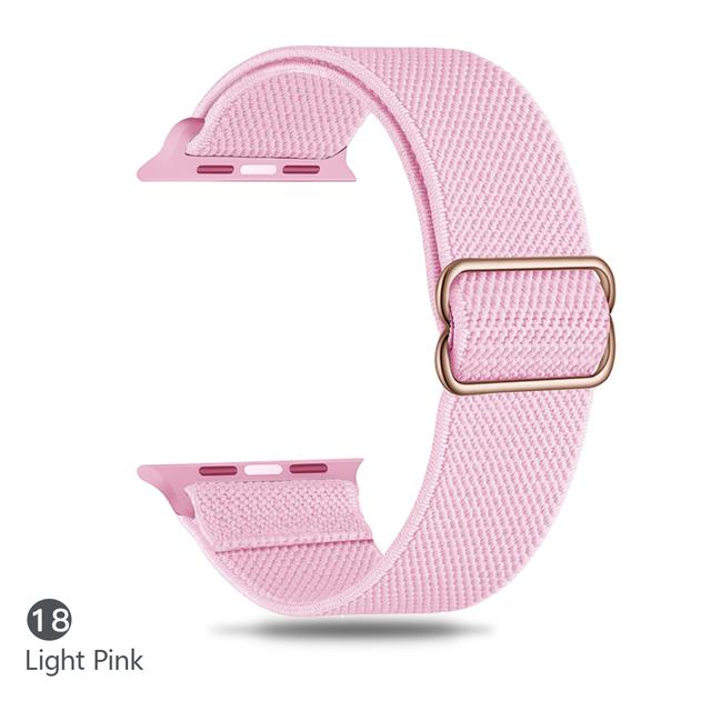Cinturino in Nylon per Apple watch band 44mm 40mm 38mm 42mm ultra 2 49mm SOLO bracciale correa iwatch series 9 7 SE 6 5 4 8 45mm 41mm