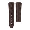 25x19mm Soft Nature Rubber Watchband Convex End For Hublot Strap For Big Bang Series Men Strap Stainless Fold Buckle Screwdriver