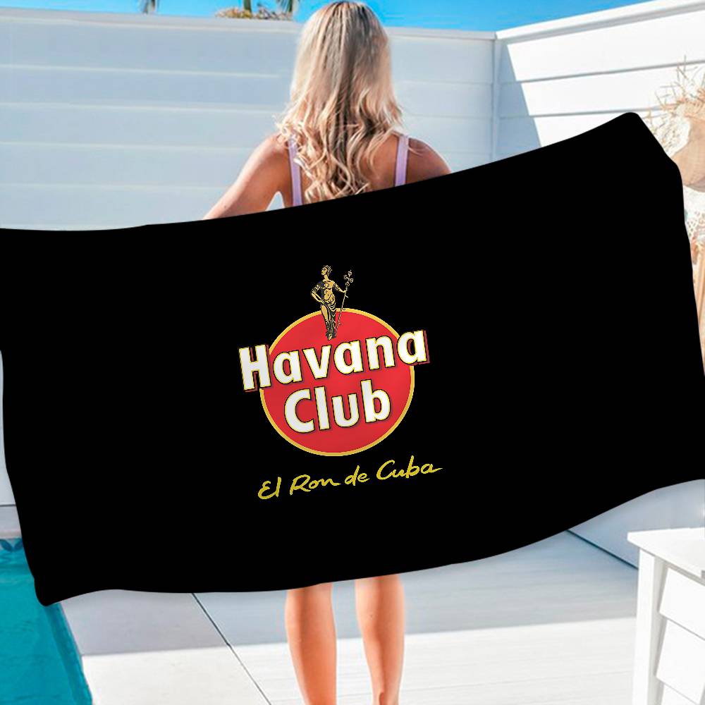 H-Havana C-Club Beach Towel Colorful Bath Towels for Girl Microfiber Quick Dry Custom Sand Free Beach Yoga Spa Gym Pool