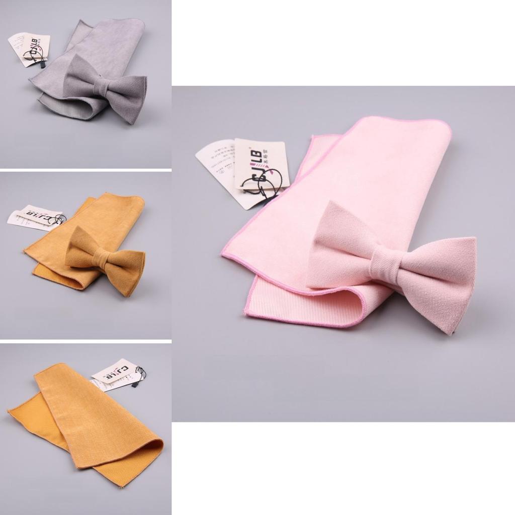 Cotton Bow Tie Set For Men Women Elegant Formal Accessories Gift For Adults