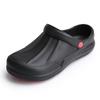 Plus Size Non-slip Black Waterproof Chef Shoes for Kitchen Safety