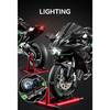 Diecast Spray 1/6 Kawasaki H2R Alloy Racing Motorcycle Model Sound and Light Bootable Motorbike Toy Birthday Gift for Boyfriend