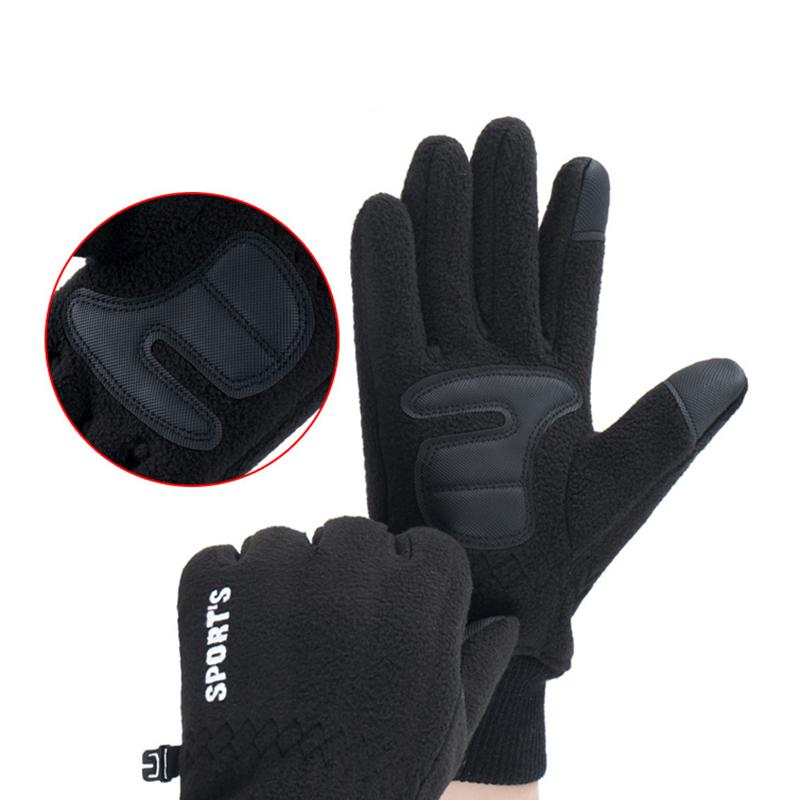 Winter Gloves Women Men Ski Gloves Fleece- Lined Thermal Warm Touchscreen Fingers Gloves Waterproof Cycling Gloves
