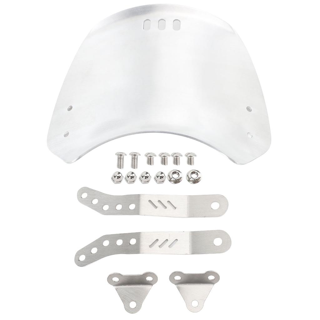 Motorcycle Windshield Protective Wind Deflector Windscreen Front Flyscreen with Mount Replacement Fo