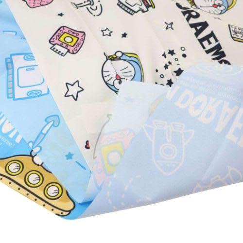 Marushin Lunch Cloths, 3-Piece Set, Moisture-Wicking, Quick-Drying, Antibacterial and Odor-Resistant, "I'm Doraemon" Mystery Zone, Kindergarten and El